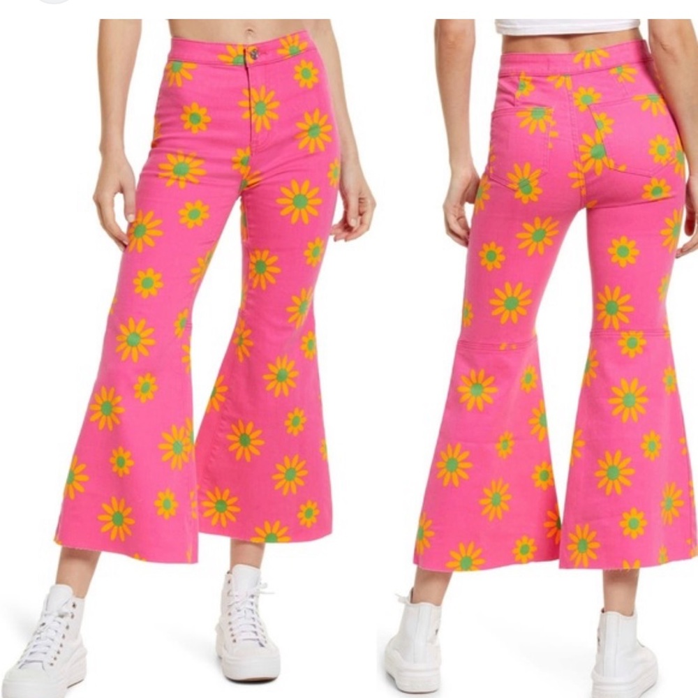 We the free youth quake printed crop lipstick combo size 32 nwt
